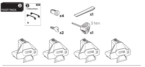 Thule Evo Clamp 710500 Thule Evo Clamp 710500